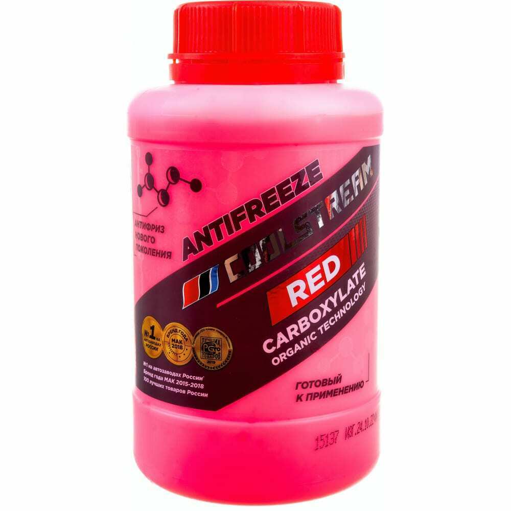 Антифриз COOL STREAM RED 0,9 КГ., КАНИСТРА, CS-010901-RD COOL STREAM, CS010901RD